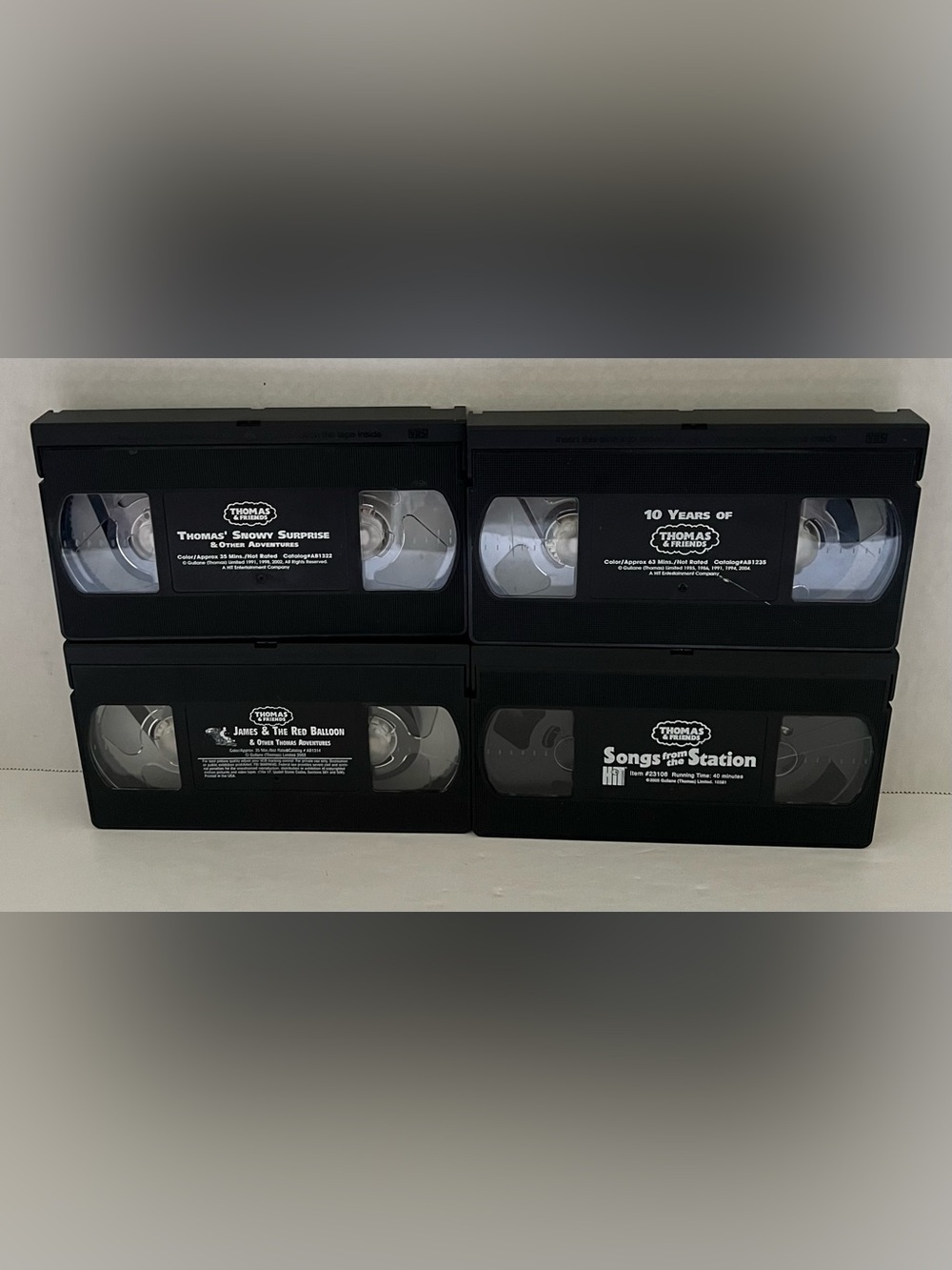 Mattel Black VHS Lot of Thomas & Friends Tapes